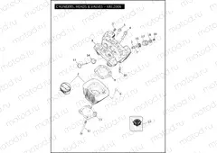 CYLINDERS, HEADS & VALVES - XR1200X