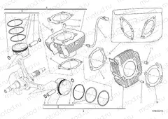 CYLINDERS - PISTONS [MOD:SCR800CR]
