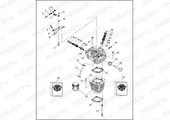CYLINDERS, VALVES & HEADS - V²⢠EVOLUTION - REAR SHOWN