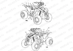 DECALS Scrambler 400 W98BC38C (4947254725B001) | DECALS Scrambler 400 W98BC38C (4947254725B001)