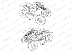 DECALS Sport 400L W97BA38C and Trail Blazer W97BA25C (4940124012A012) | DECALS Sport 400L W97BA38C and Trail Blazer W97BA25C (4940124012A012)
