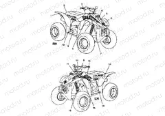 DECALS Sport 400L W98BA38C (4947234723A012) | DECALS Sport 400L W98BA38C (4947234723A012)