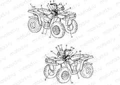 DECALS XPLORER 400L W98CC38C (4945414541A008) | DECALS XPLORER 400L W98CC38C (4945414541A008)
