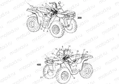 DECALS XPRESS 300 W969530 and XPRESS 400 W969540 (4935923592A009) | DECALS XPRESS 300 W969530 and XPRESS 400 W969540 (4935923592A009)
