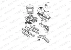 Decals(BLUE/WHITE)(KL250-D6)