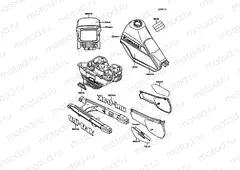 Decals(WHITE/BLUE)(KL250-D5)