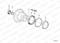 Differential-crown wheel inst.parts