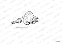 Differential-crown wheel set
