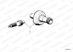 Differential-crown wheel set