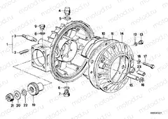 Differential-housing/housing cover