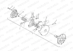 DRIVE CLUTCH ASSEMBLY 250 4x4 / W928127 (4922872287C001) | DRIVE CLUTCH ASSEMBLY 250 4x4 / W928127 (4922872287C001)