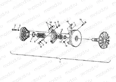 DRIVE CLUTCH ASSEMBLY 2X4 300 W957530 (4930053005B011) | DRIVE CLUTCH ASSEMBLY 2X4 300 W957530 (4930053005B011)