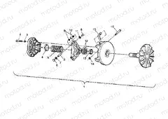 DRIVE CLUTCH ASSEMBLY 2x4 400L W947540 (4926752675B010) | DRIVE CLUTCH ASSEMBLY 2x4 400L W947540 (4926752675B010)