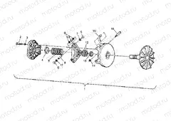 DRIVE CLUTCH ASSEMBLY 6x6 400L W948740 (4926802680C007) | DRIVE CLUTCH ASSEMBLY 6x6 400L W948740 (4926802680C007)