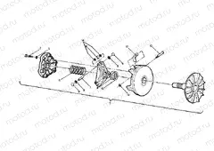 DRIVE CLUTCH ASSEMBLY 6X6 (4919811981030A) | DRIVE CLUTCH ASSEMBLY 6X6 (4919811981030A)