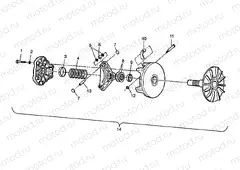 DRIVE CLUTCH Magnum 2X4 W98AA42A (4945524552B011) | DRIVE CLUTCH Magnum 2X4 W98AA42A (4945524552B011)