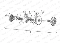 DRIVE CLUTCH Sport 400L W98BA38C (4947234723B011) | DRIVE CLUTCH Sport 400L W98BA38C (4947234723B011)