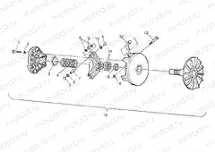 DRIVE CLUTCH Trail Boss W968527 (4935883588B010) | DRIVE CLUTCH Trail Boss W968527 (4935883588B010)