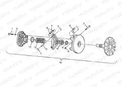 DRIVE CLUTCH XPLORER 300 W97CC28C (4939813981C001) | DRIVE CLUTCH XPLORER 300 W97CC28C (4939813981C001)