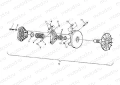 DRIVE CLUTCH XPRESS 300 W969530 and XPRESS 400 W969540 (4935923592C005) | DRIVE CLUTCH XPRESS 300 W969530 and XPRESS 400 W969540 (4935923592C005)
