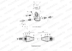 DRIVE LINE | DRIVE LINE, GEARCASE and HALF SHAFT - L13G2/4/6 ALL OPTIONS (49GEMDRIVELINE13)