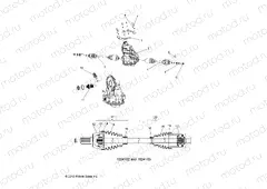 DRIVE LINE | DRIVE LINE, GEARCASE and HALF SHAFT - L15G2/4/6 ALL OPTIONS (49GEMDRIVELINE15)