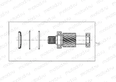DRIVE LINE | DRIVE LINE, KIT, INPUT SHAFT - e6/e6wSopt/eLXD (49GEMDRIVELINE11INPUTSHAFT)