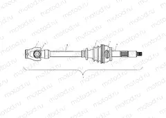 DRIVE SHAFT - A04CH42AA/AE/AG (4986088608B08) | DRIVE SHAFT - A04CH42AA/AE/AG (4986088608B08)