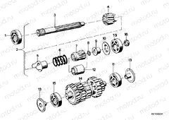 Drive shaft and intermediate shaft