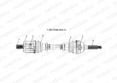 DRIVE SHAFT | DRIVE SHAFT, FRONT - A05MH68AP (4999609960B12)