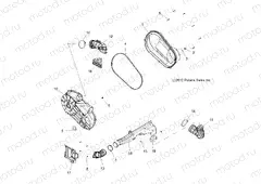 DRIVE TRAIN | DRIVE TRAIN, CLUTCH COVER and DUCTING - R13UH88/UH9E ALL OPTIONS (49RGRCLUTCHCVR13900XP)