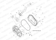 DRIVE TRAIN | DRIVE TRAIN, CLUTCH COVER and DUCTING - R13VH57FX (49RGRCLUTCHCVR13RZR570I)