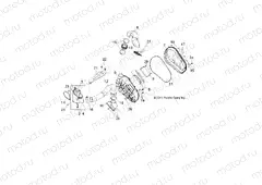 DRIVE TRAIN | DRIVE TRAIN, CLUTCH COVER and DUCTING - R13XT9EFX (49RGRCLUTCHCVR12RZRXP900)