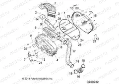 DRIVE TRAIN | DRIVE TRAIN, CLUTCH COVER AND DUCTING - R19RRU99/A/B (C700232)