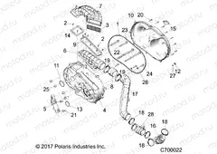 DRIVE TRAIN | DRIVE TRAIN, CLUTCH COVER AND DUCTING - R19RSW99AS/A9/AD/BS/B9/BD (C700022)