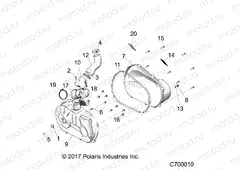 DRIVE TRAIN | DRIVE TRAIN, CLUTCH COVER and DUCTING - R20CCA57A1/A7/B1/B7 (C700010)