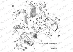 DRIVE TRAIN | DRIVE TRAIN, CLUTCH COVER AND DUCTING - R20RSB99/A/B (C700250)