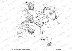 DRIVE TRAIN | DRIVE TRAIN, CLUTCH COVER AND DUCTING - R20RSF99AV/BV (C700984)