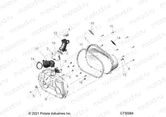 DRIVE TRAIN | DRIVE TRAIN, CLUTCH COVER and DUCTING - R23M4A57B1/EB4/B9 (C730094)