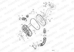DRIVE TRAIN | DRIVE TRAIN, CLUTCH COVER AND DUCTING - Z15VCE87AT/AV (700010)