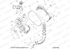 DRIVE TRAIN | DRIVE TRAIN, CLUTCH COVER AND DUCTING - Z20A5K87BG (C0701452)