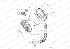 DRIVE TRAIN | DRIVE TRAIN, CLUTCH COVER AND DUCTING - Z20ASA87B2/E87BH/BW (701069)