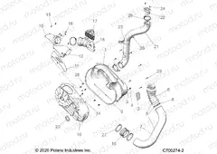 DRIVE TRAIN | DRIVE TRAIN, CLUTCH COVER AND DUCTING - Z20N4E99NC (C700274-1)