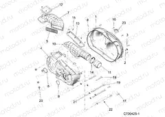 DRIVE TRAIN | DRIVE TRAIN, CLUTCH COVER - D22P2AD4B4/ED4B4/FD4B4/GD4B4 (C700425-1)