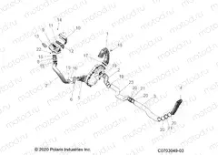 DRIVE TRAIN | DRIVE TRAIN, CLUTCH COVER, DUCTING - Z22RME2KAG/BG/K2KAN/BN (C0703049-03)
