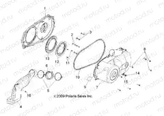 DRIVE TRAIN | DRIVE TRAIN, CLUTCH COVER - R13TH76/7E ALL OPTIONS (49RGRCLUTCHCVR10800EFI)