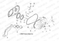 DRIVE TRAIN | DRIVE TRAIN, CLUTCH COVER - R15RAA76AA/AJ (49RGRCLUTCHCVR108004X4)