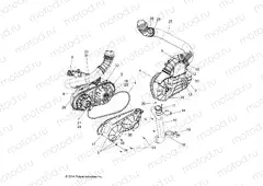 DRIVE TRAIN | DRIVE TRAIN, CLUTCH OVER AND DUCTING - Z15VDE99FV (49RGRCLUTCHCVR14RZR1000)