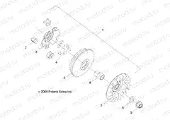 DRIVE TRAIN | DRIVE TRAIN, CLUTCH, PRIMARY - R13VA17AA/AB (49RGRCLUTCHDRV09RZR170)