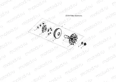 DRIVE TRAIN | DRIVE TRAIN, CLUTCH, PRIMARY - R15YAV17AA/AF/BA/BF (49RGRCLUTCHDRV09RZR170)